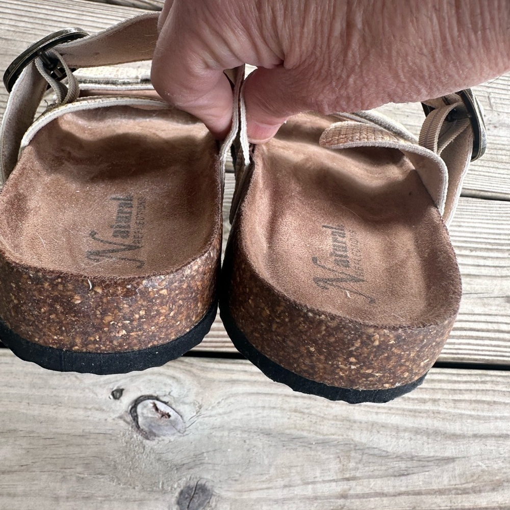 Natural Reflections Women's Sandals - Tan and Brown size 8 - Picture 5 of 9